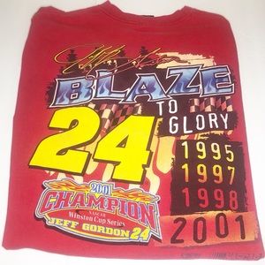 JEFF GORDON Champ WINSTON CUP vtg SHIRT XL NASCAR